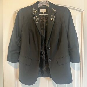 Jodi Arnold for The Limited Black Embellished Blazer XS